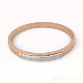 Coach Enamel and Metal Bangle Bracelet