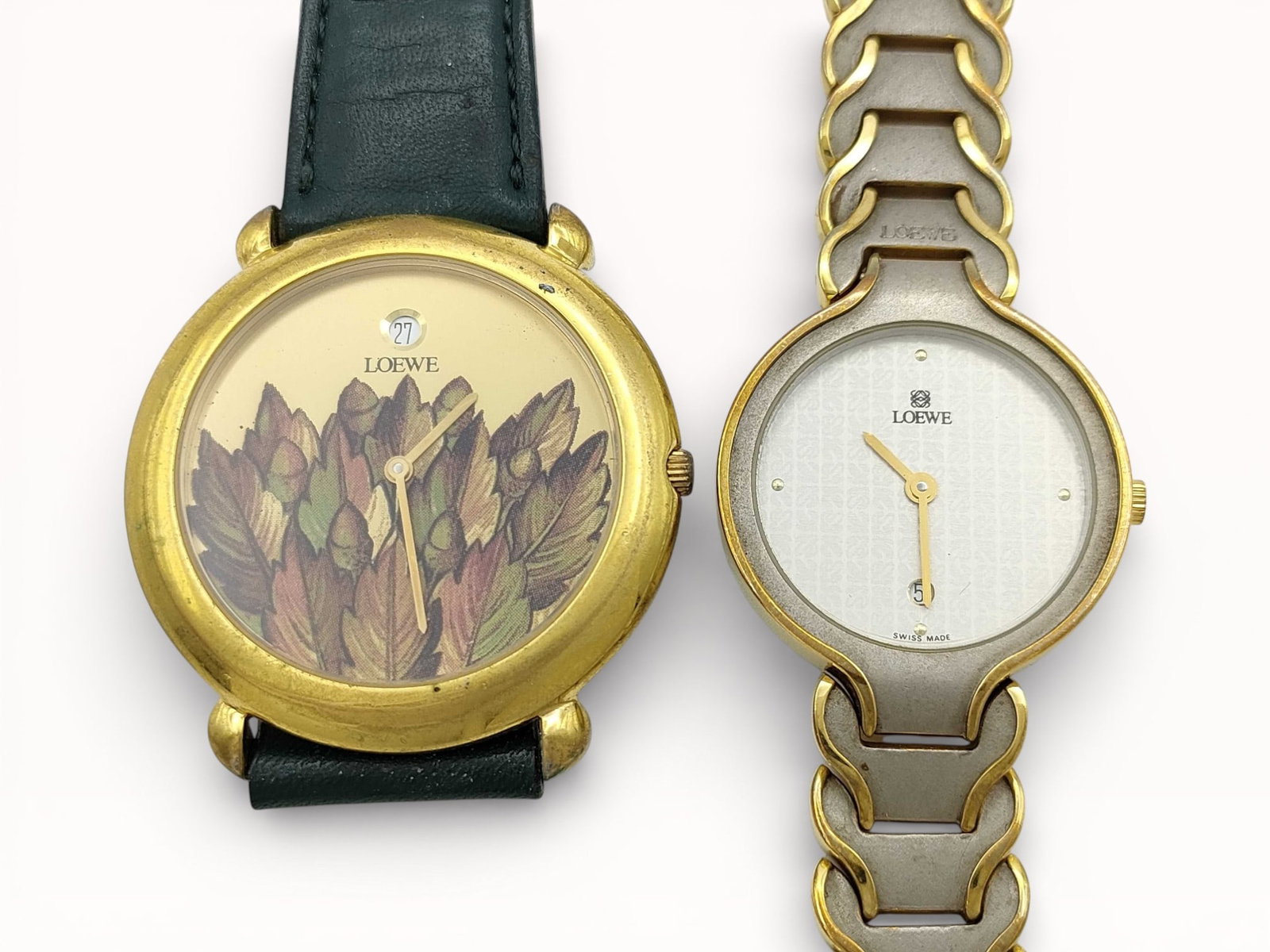 Group of 2 Loewe Quartz Wrist Watches Mens Womens (1 of 10)