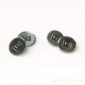 Tiffany & Co. Sterling Silver Monogram Cufflinks