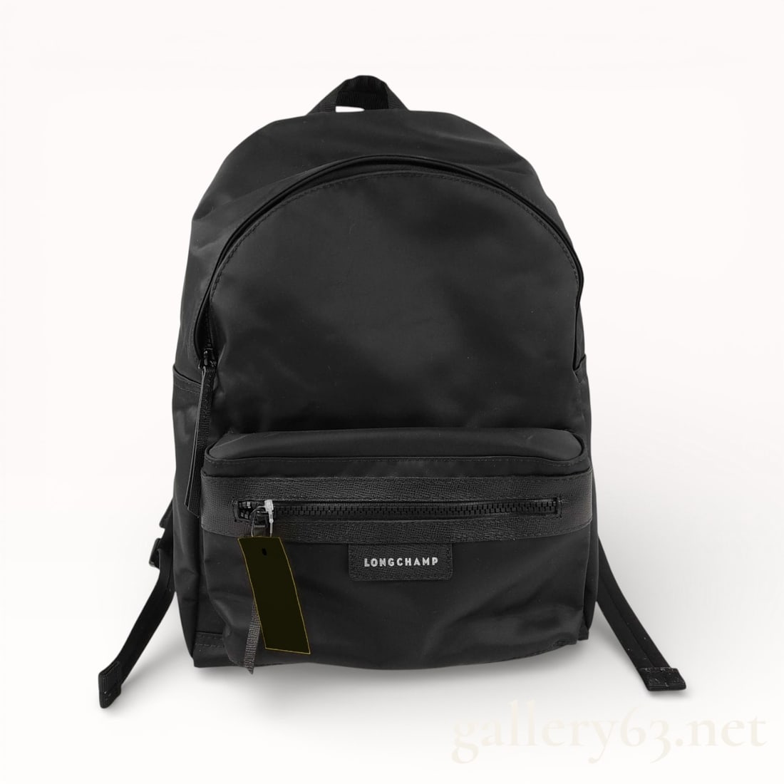 Longchamp Le Pliage Black Neo Nylon and Leather Backpack: Authentic Longchamp Le Pliage Neo nylon backpack in black.
