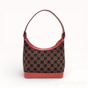 Salvatore Ferragamo Gancini Canvas One-Shoulder Handbag