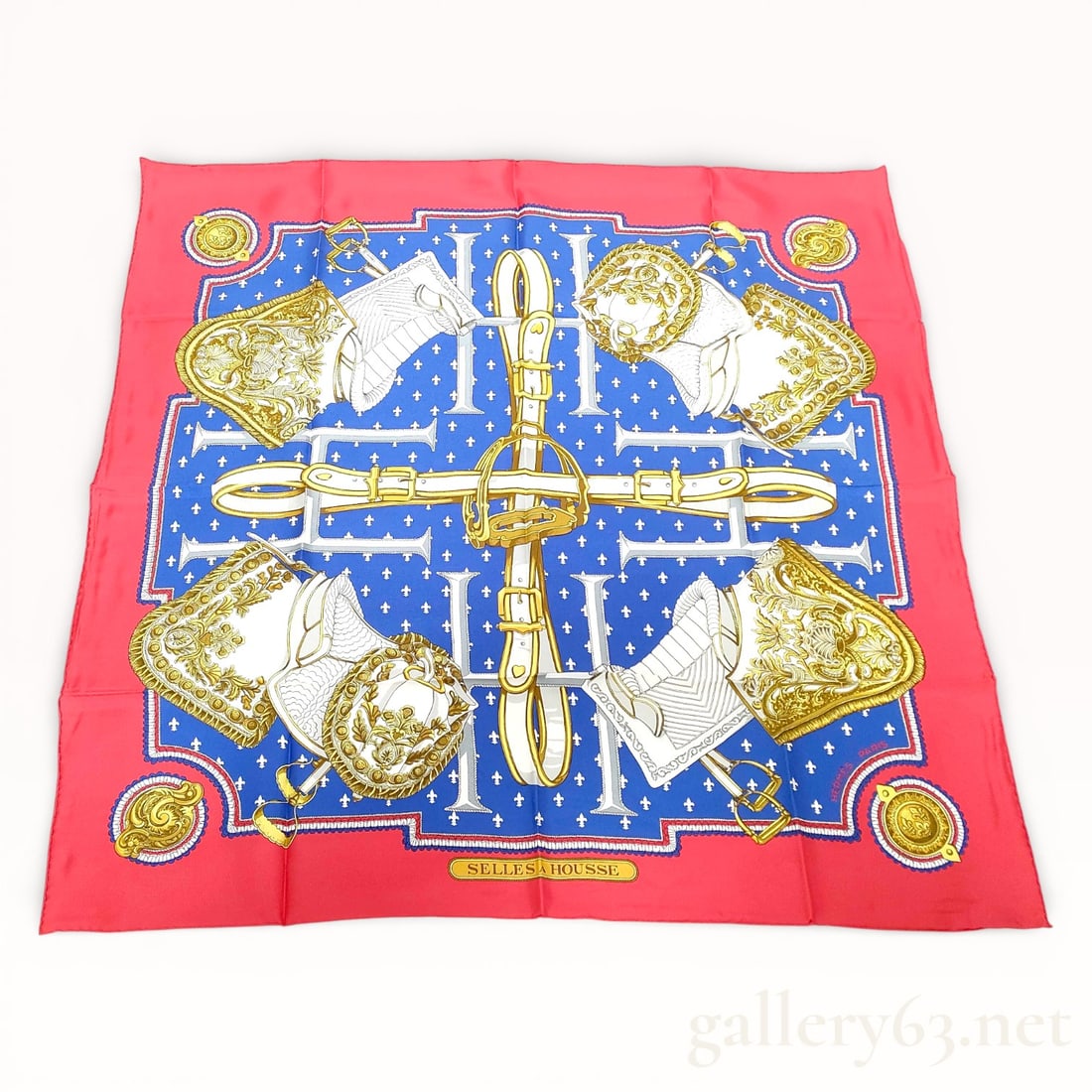 Hermès Selles à Housse Silk Carré Scarf, with Box (1 of 6)