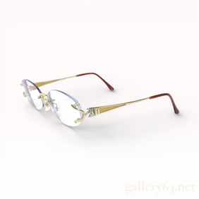 Yves Saint Laurent Metal Frame Eyeglasses