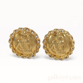 Vintage Chanel Mademoiselle Gold Earrings