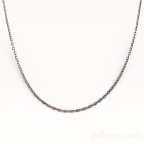 Mikimoto Sterling Silver Chain Necklace 16"