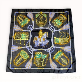 Hermès Les Muserolles Silk Carré Scarf