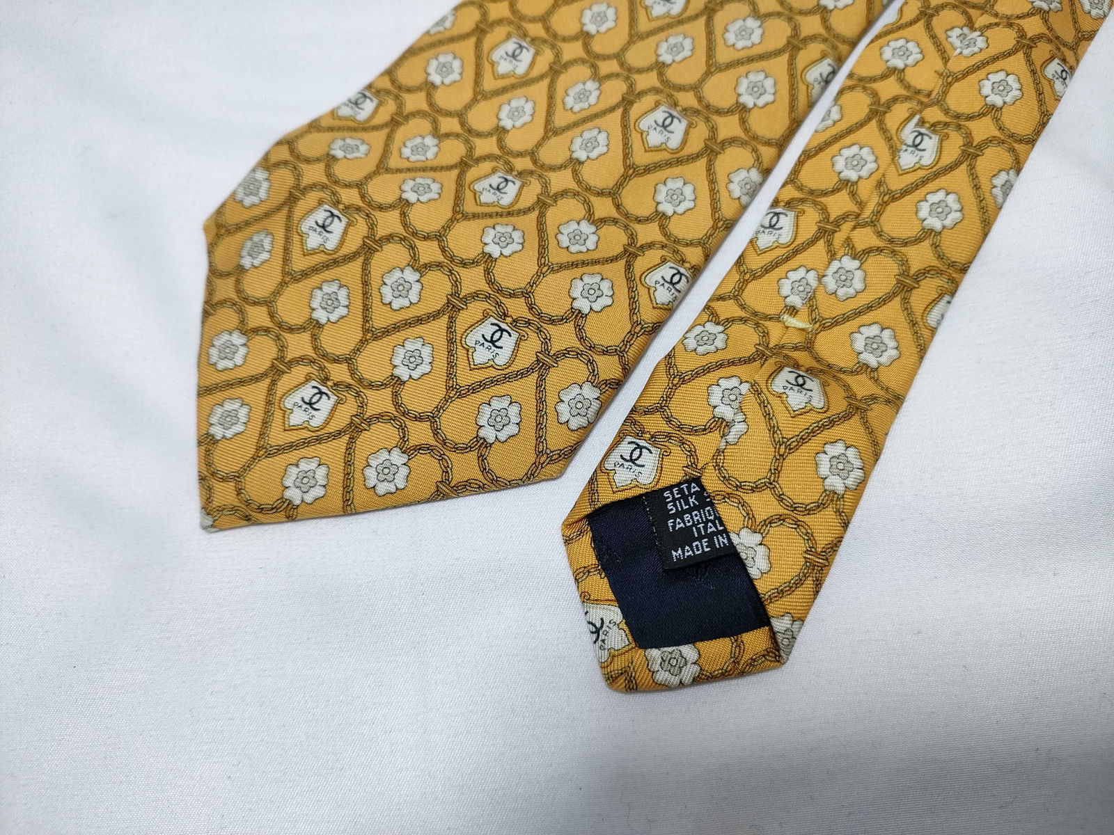 Chanel And Celine Silk Tie Lot Of 3 - 2 Chanel, 1 Celine - 4