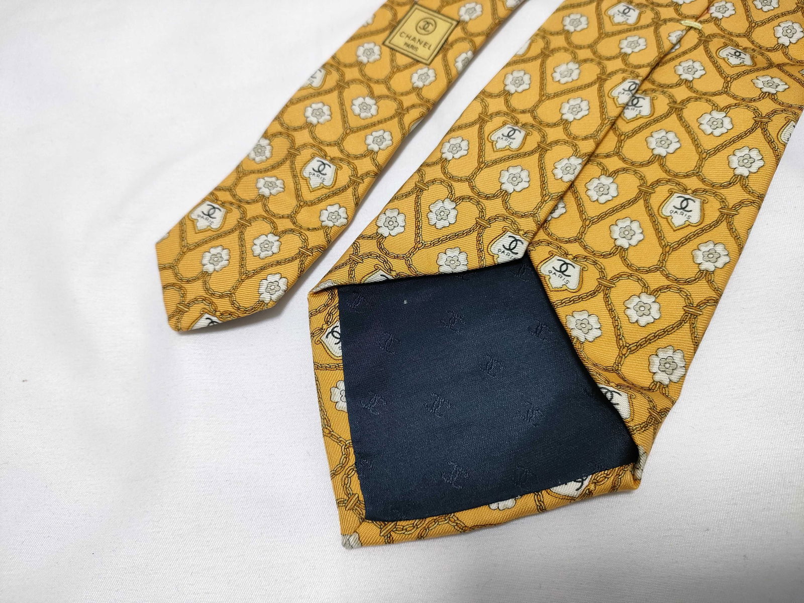 Chanel And Celine Silk Tie Lot Of 3 - 2 Chanel, 1 Celine - 5