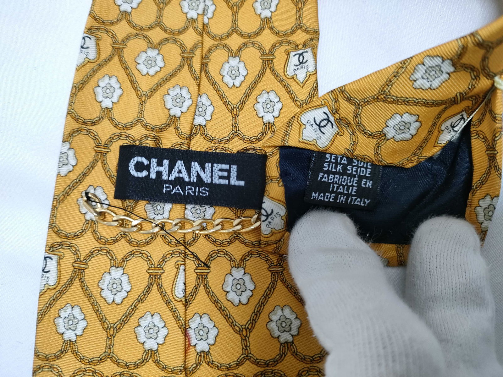 Chanel And Celine Silk Tie Lot Of 3 - 2 Chanel, 1 Celine - 6