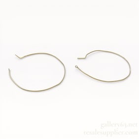 AHKAH 10K Gold Hoop Earrings