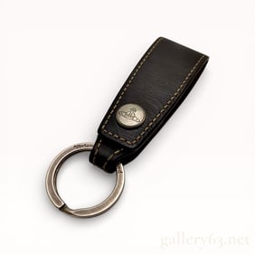 Vivienne Westwood Leather Key Ring with Orb Emblem