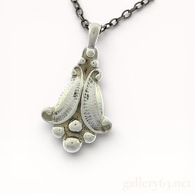 Georg Jensen Sterling Silver Pendant Necklace