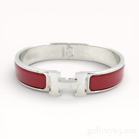 Hermes Clic H Narrow Enamel Bracelet with Box & Pouch