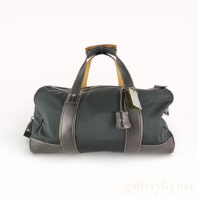 Coach 5050 Boston Bag in Dark Canvas & Leather