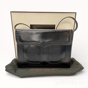 Yves Saint Laurent Lizard-Skin One Shoulder Formal Bag