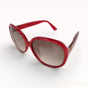 Gucci GG0080SK Red Sunglasses