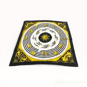 Hermès Carré Silk Scarf with Astronomical Motif