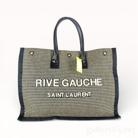 Yves Saint Laurent Rive Gauche Canvas Tote Bag