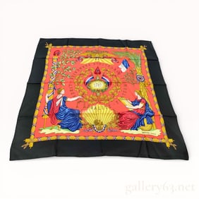 Hermès Liberté Égalité Fraternité République Silk Carré 90 Scarf