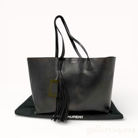 Yves Saint Laurent Leather Punch Tote Bag