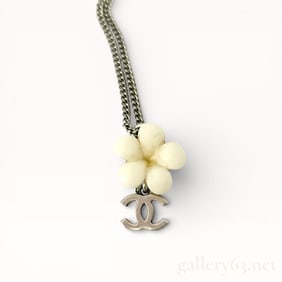 Chanel Camellia Pendant NNecklace 05A 42cm