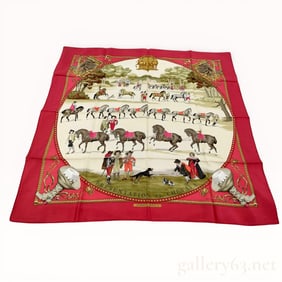 Hermès Présentation de Chevaux Silk Carré 90 Scarf