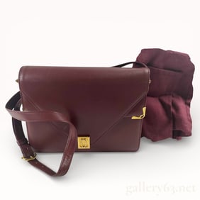 Cartier Must de Cartier Bordeaux Leather Shoulder Bag