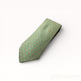 Hermès Green Silk Tie
