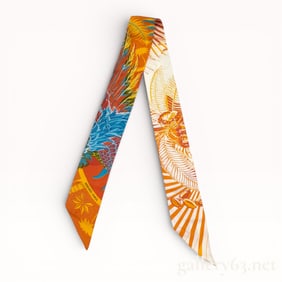 Hermes Mythiques Phoenix Coloriage silk Twilly Scarf
