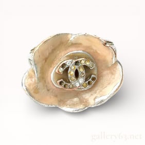 Chanel 2004 Spring Camellia CC Ring size 6