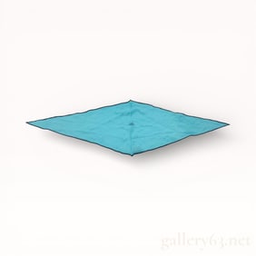 Hermès Blue Cashmere &Silk Blend Scarf