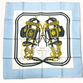 Rare Vintage Hermes Brides de Gala Silk Scarf 90