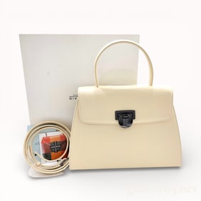 Vintage Givenchy 2 Way Top Handle Shoulder Strap Leather Bag w/Box