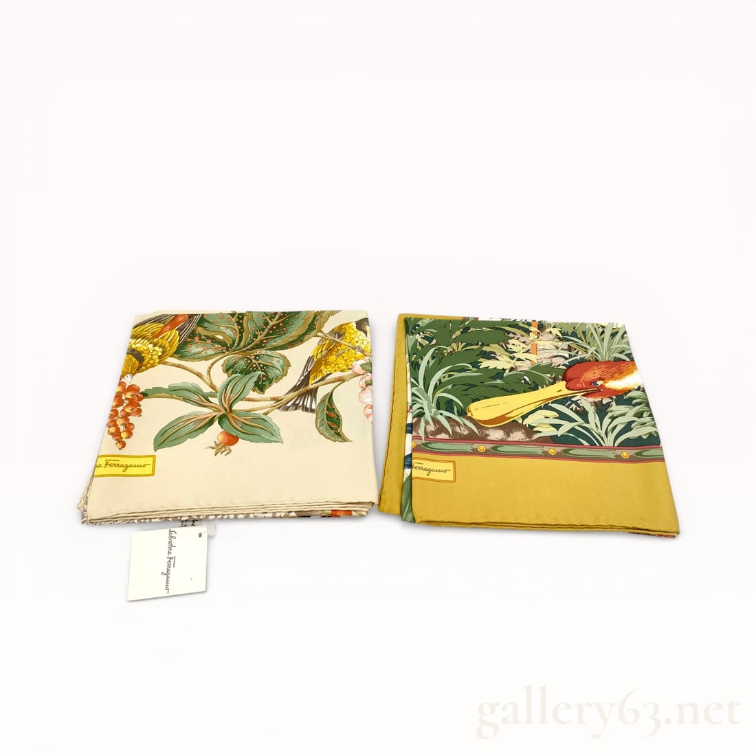 Salvatore Ferragamo Silk Scarf Set, Two Pieces (1 of 8)