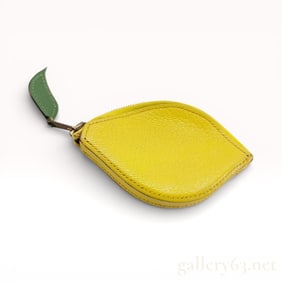 Hermès Lemon Fruit Charm Coin Pouch