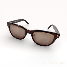 Tom Ford Brown Cary Sunglasses in Havana Acetate