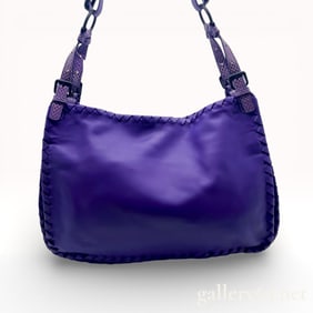 Bottega Veneta Nappa Ayers Python Trim Shoulder Bag