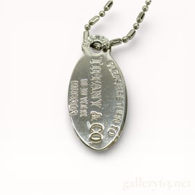 Tiffany & Co. Return to Tiffany Oval Tag Necklace