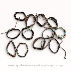 Mixed Bracelet Set with Beaded and Corded Designs