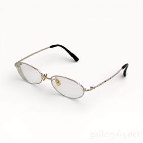 Dior Oval Metal Eyeglasses