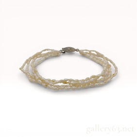 Poppy Four-Strand Keishi Pearl Bracelet 7.2g 19cm