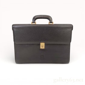 Loewe Anagram Black Leather Business Bag