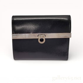 Salvatore Ferragamo Gancini Compact Leather Wallet