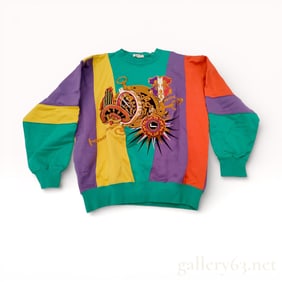 Lancel Colorblock Graphic Sweatshirt