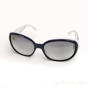 Chanel Camellia Model 5113 Sunglasses in Blue/White