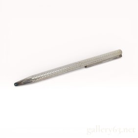 S. T. Dupont Silver-tone Ballpoint Pen with Case