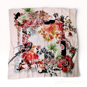 Salvatore Ferragamo Printed Silk Scarf