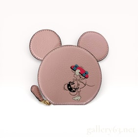 Coach × Disney Mickey Mouse Leather Coin Case, Style 3914