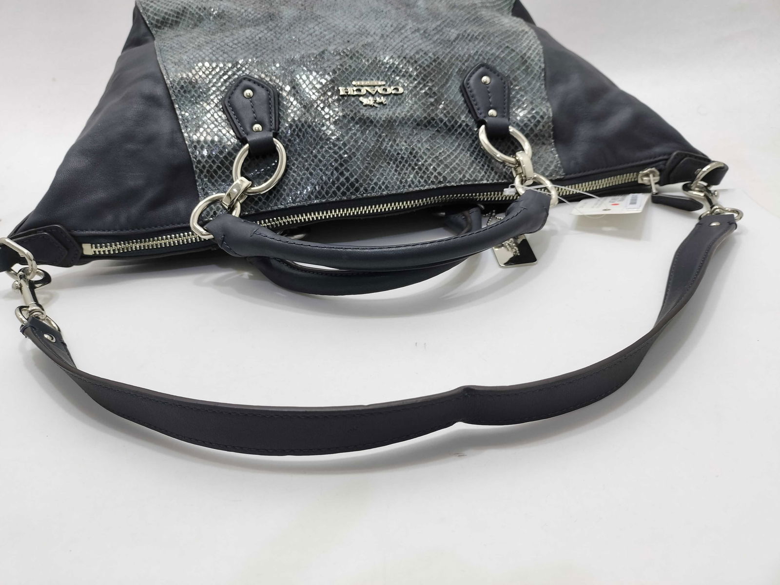 Coach Python Embossed Leather 2-Way Handbag - 7