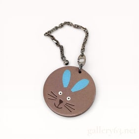 Hermès Leather Rabbit Motif Key Charm Year of the Rabbit